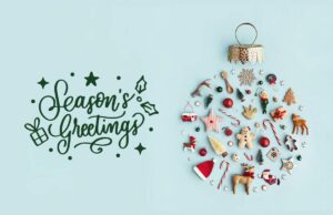 Season's Greetings Blue