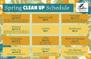 Spring Clean Up Schedule