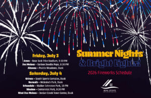 2026 Fireworks Schedule