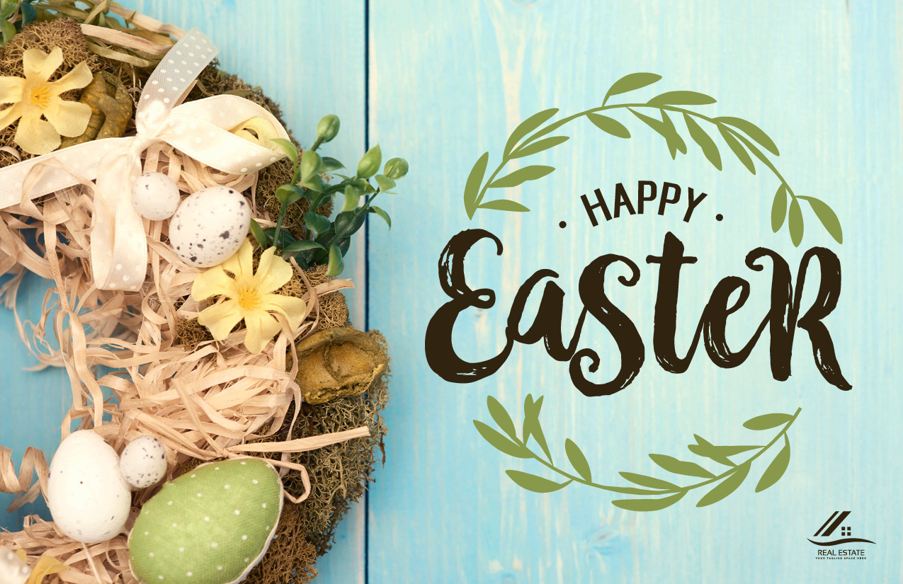 Happy Easter Wreath