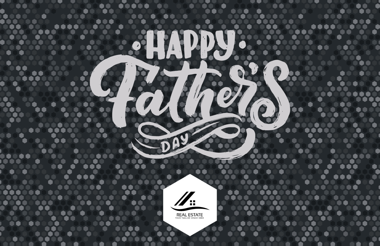 Happy Father's Day- Grey Dot