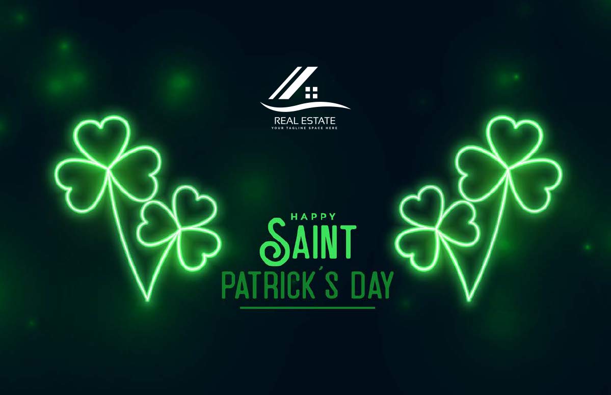 Happy Saint Patrick's Day Black