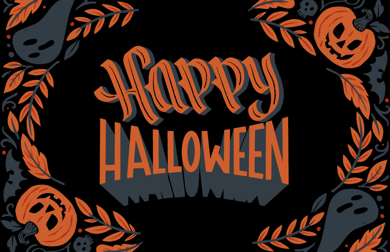 Happy Halloween- Black