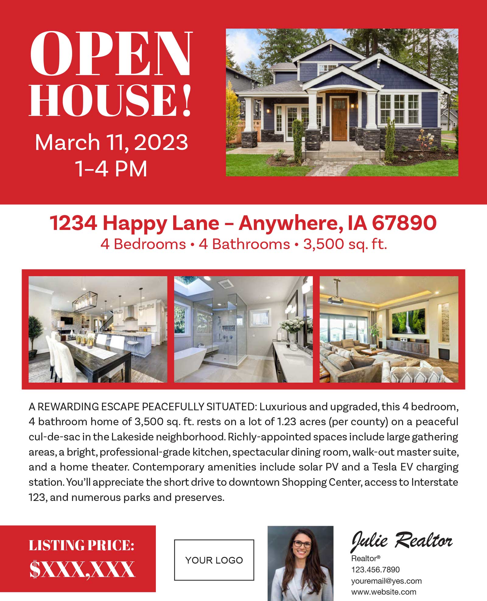 Open House Flyer - Option B
