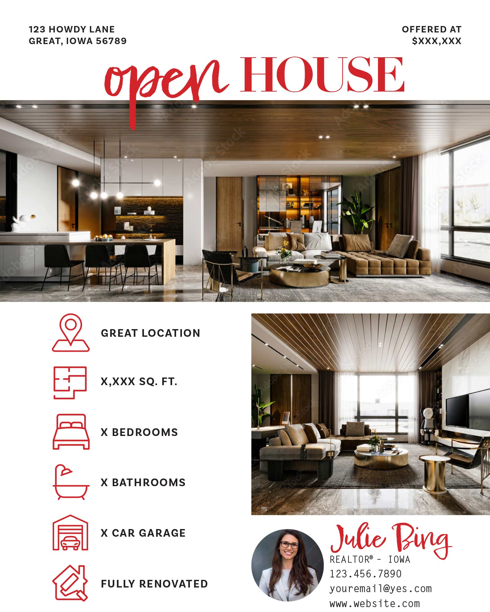 Open House Flyer - Option F