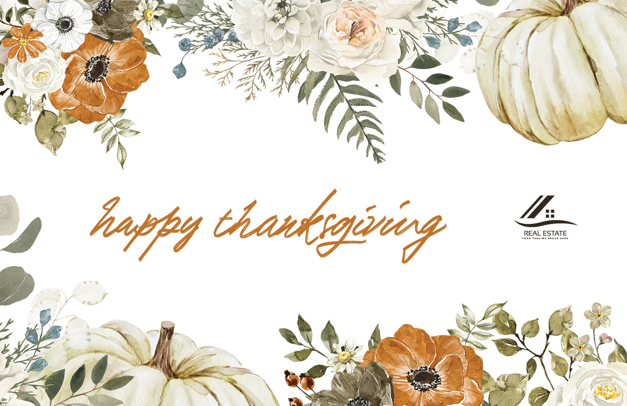 happy thanksgiving- floral
